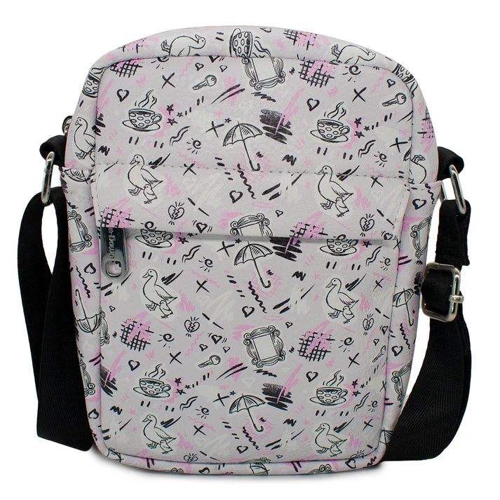 Buckle Down Friends Icons Sketch Collage Crossbody