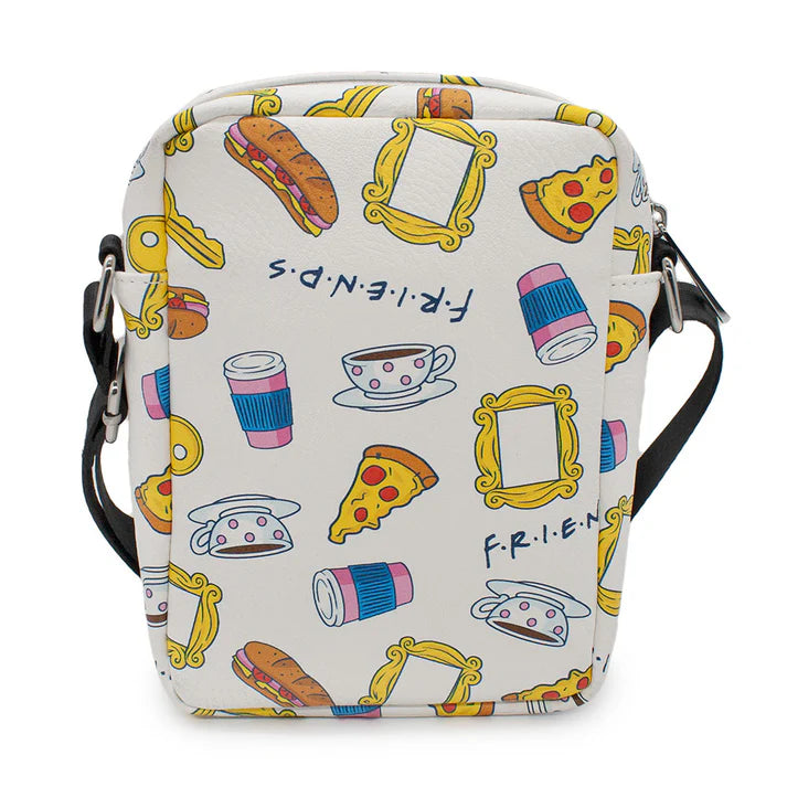 Buckle Down Friends Show Icons Crossbody White