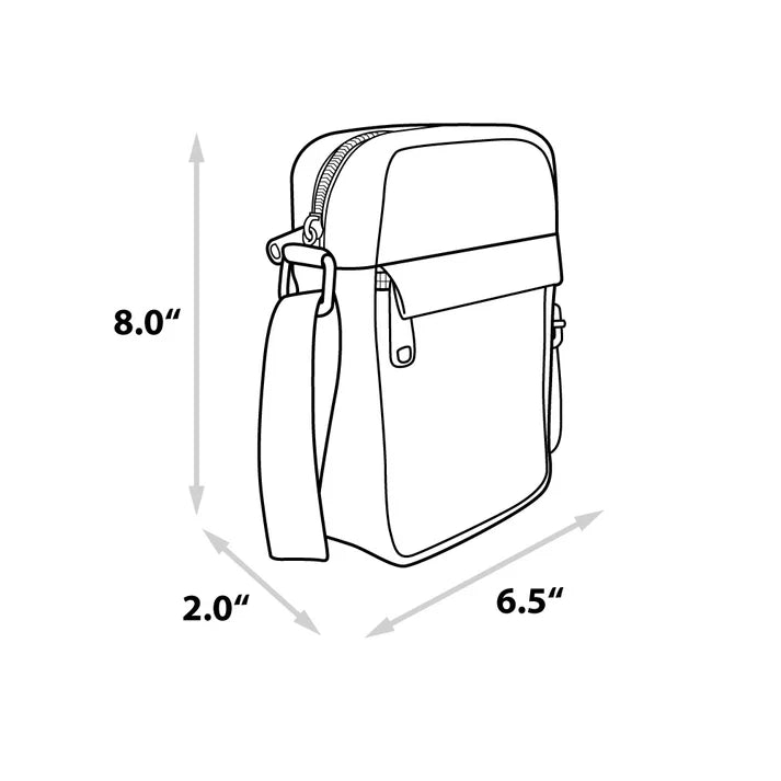 Buckle Down Friends Show Icons Crossbody White